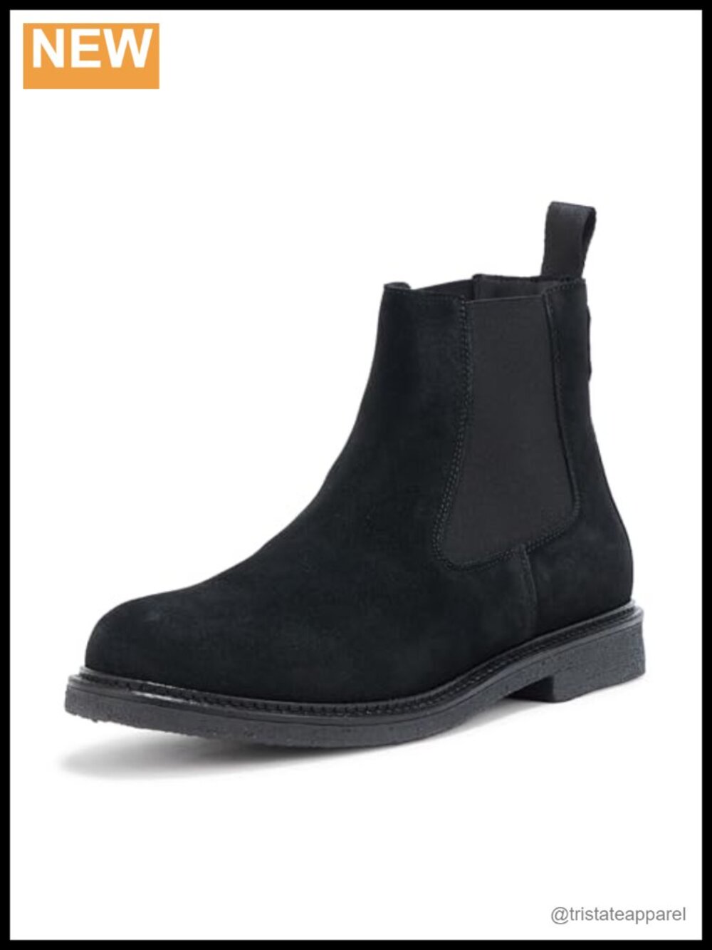Kobe Suede Chelsea Boots Round Toe Rubber Sole Ankle-High